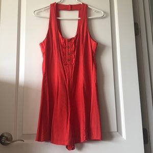 Dark Orange Romper